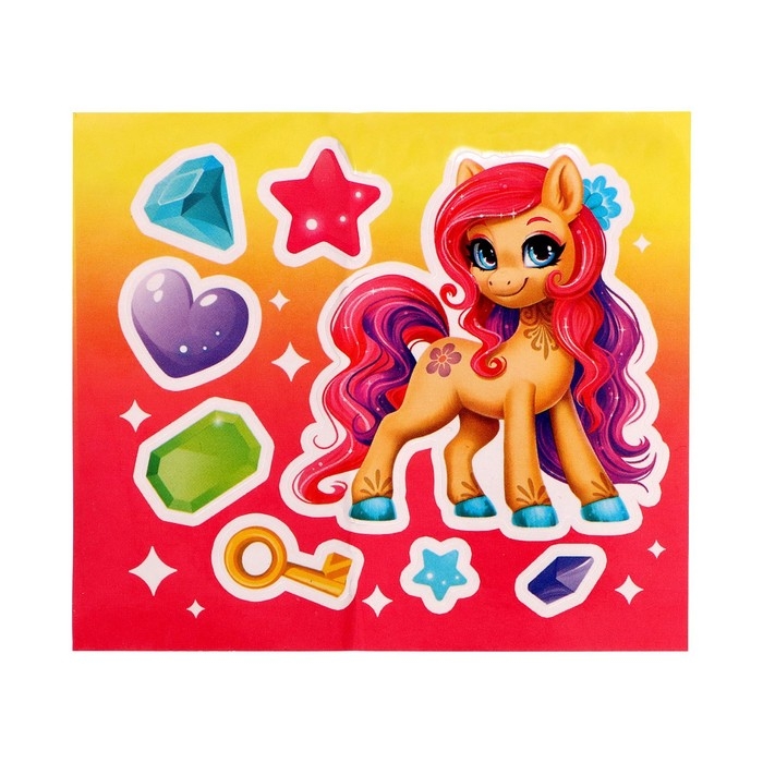 Игрушка &laquo;Милый пони&raquo; с наклейками, МИКС