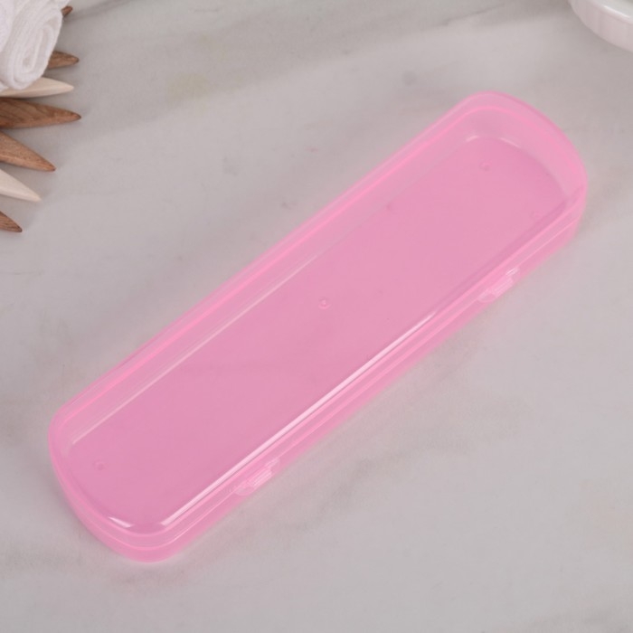 Футляр для зубной щётки и пасты, 21&times;6&times;3 см, цвет МИКС