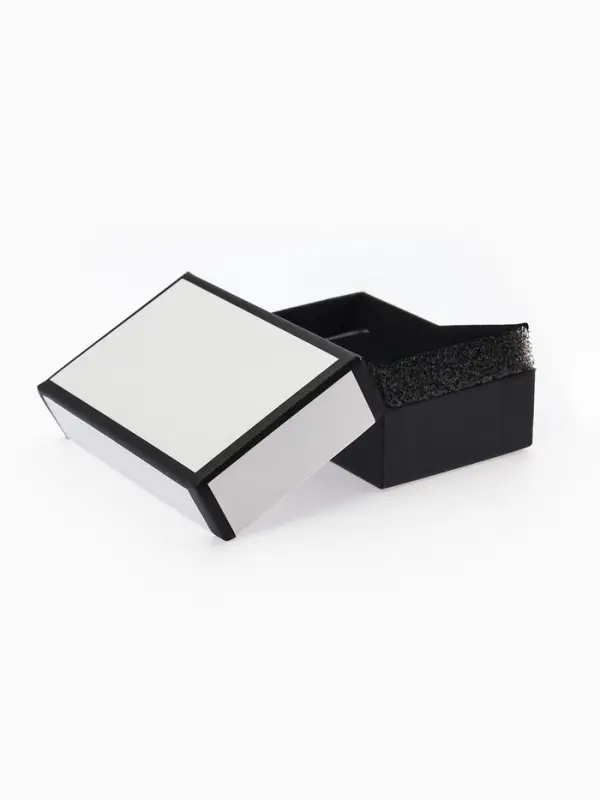 Коробочка подарочная под набор "Стиль", 5*8 см, цвет чёрно-белый