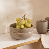 Набор салатников фарфоровых SL Home &laquo;Мольвено&raquo;, 720 мл, d=16,5 см, цвет коричневый