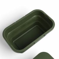 Корзина - столик Maclay 2 в 1, складная, 47 х 28,5 х 23,5 см, стол 45 х 28 х 16 см, зелёная