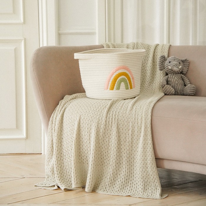 Корзина для хранения плетёная ручной работы SL Home, 30&times;40&times;25 см