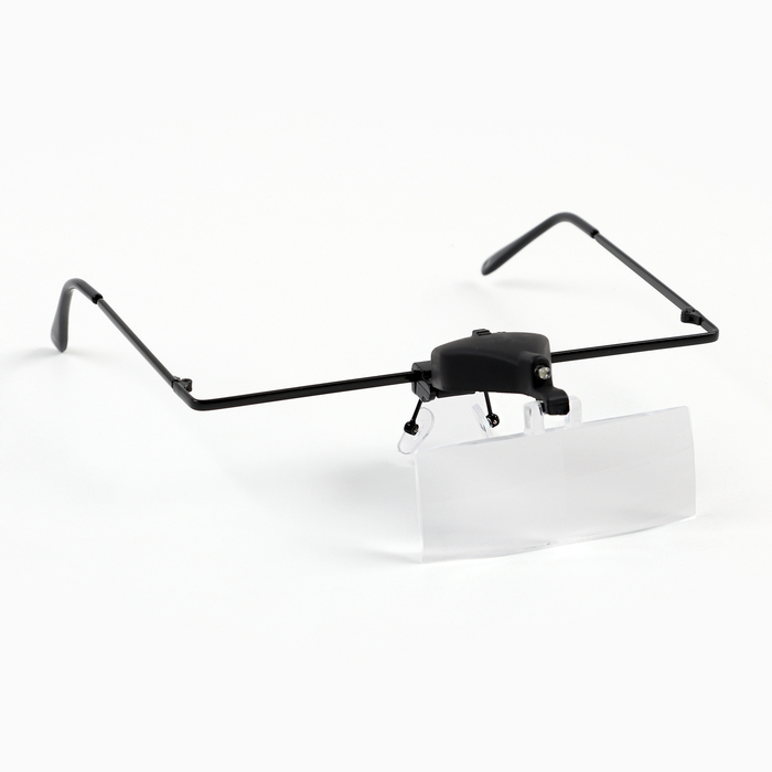 Лупа налобная 1,5х, 2,5х, 3,5х бинокулярная, с подсветкой 3 линзы в комплекте