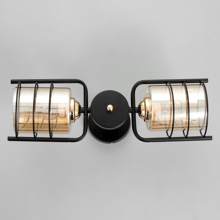 Люстра "Моана" 2хЕ27 40Вт черный 43х14х21см BayerLux