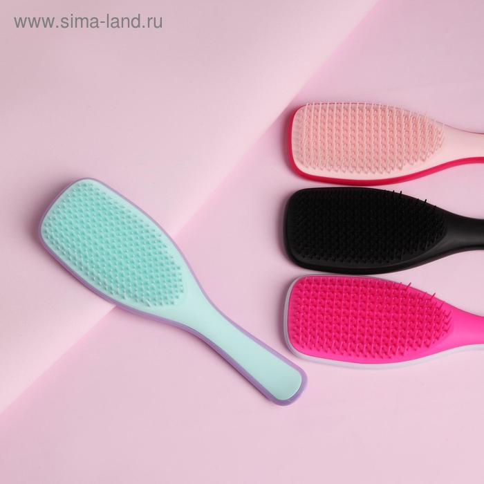 Расчёска массажная, 6,5 &times; 22 см, цвет МИКС
