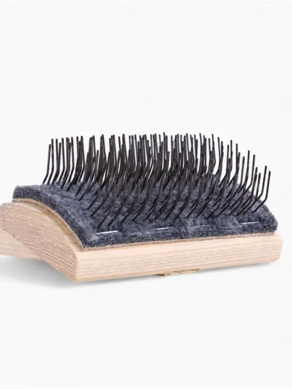 Щетка-пуходёрка деревянная ZOONIK &laquo;Кавказец&raquo; полукруглая, 100&times;55 см