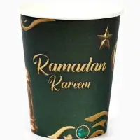 МП Набор бумжаной посуды &laquo;Ramadan Kareem&raquo;, зелёный, 12 персон