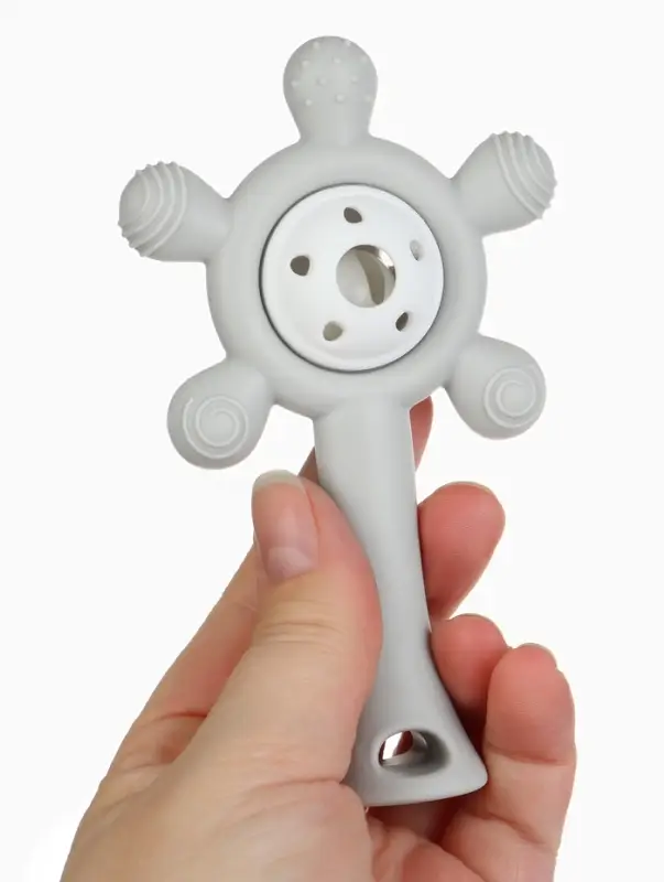 Набор силиконовых прорезывателей для зубов &laquo;Банан, погремушка&raquo;, 2 шт., Крошка Я