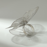 Кольцо &laquo;Цветок&raquo; стразинка, безразмерное, цвет серебро