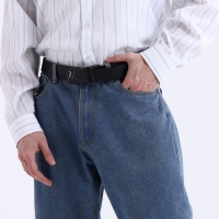 Ремень мужской &laquo;Великан&raquo;, ширина 4 см, автомат, пряжка металл, цвет чёрный