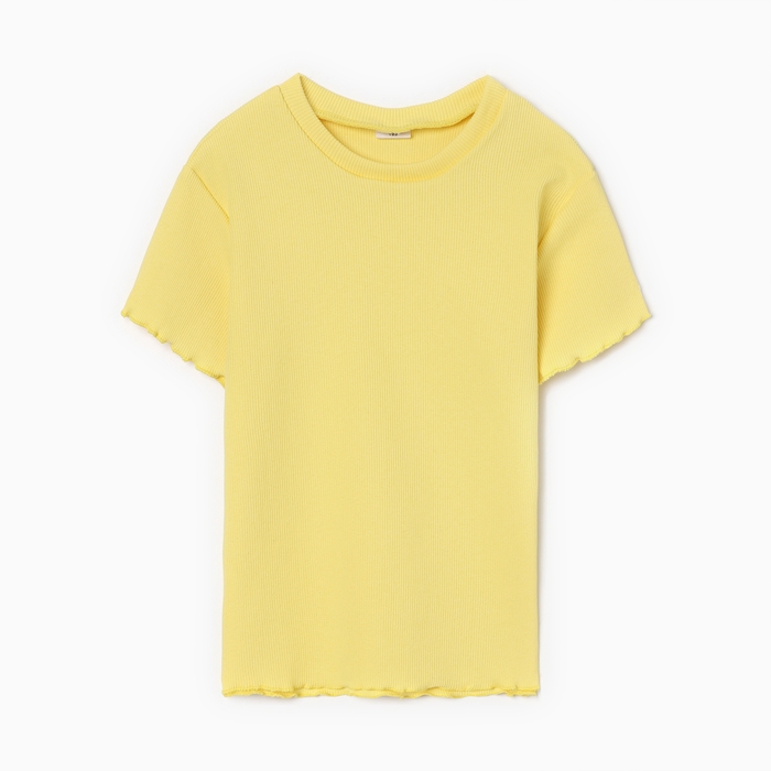 Футболка для девочки MINAKU, цвет жёлтый, рост 122 см