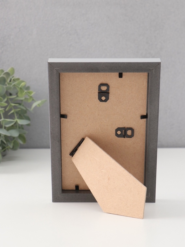 Фоторамка пластик "МИРАМ" 10х15 св. серый