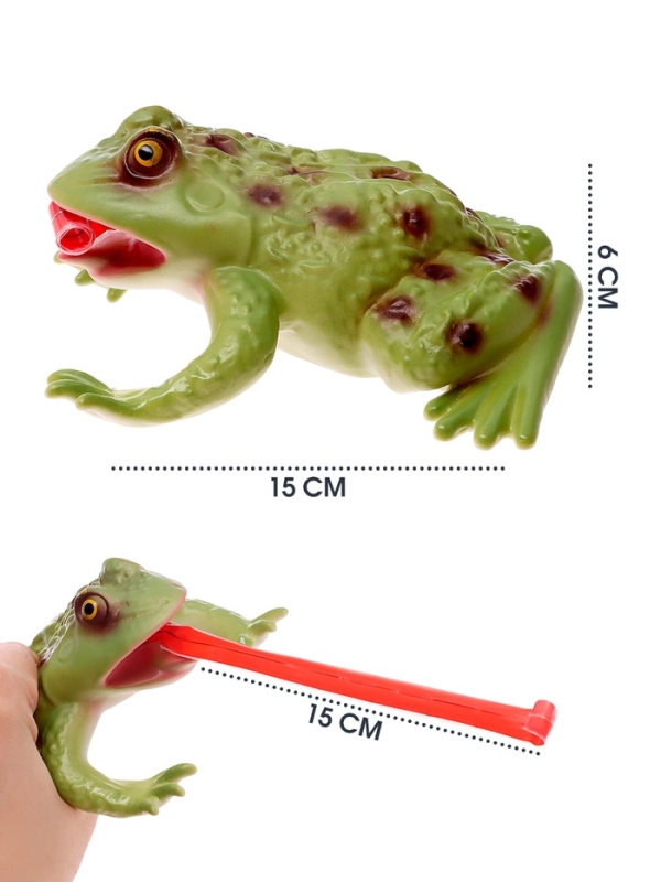 Фигурка животного &laquo;Лягушка. Длинный язык&raquo;, звуковые эффекты, 15 см.