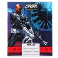 Тетрадь в клетку 24 листа, 5 видов МИКС, обложка мелованная бумага, &laquo;Человек-паук&raquo;