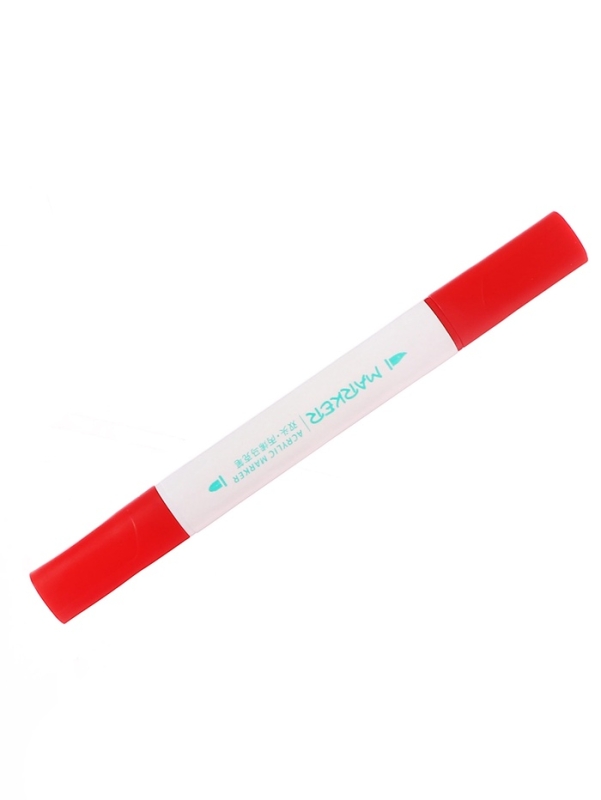 Набор акриловых маркеров 18 цветов в пластиковом кейсе, двусторонние Набор акриловых маркеров 18 цветов в пластиковом кейсе, двусторонние