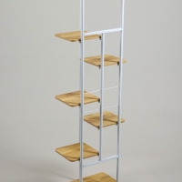 Подставка для цветов Greengo, 7 полок, 36 &times; 23 &times; 120 см, напольная, каркас металл, полки МДФ, белая