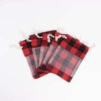 Льняной мешочек для хранения украшений, подарков, трав, 10 х 14 см, набор из 5 штук