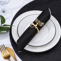 Кольцо для салфетки Nature Олень, 6,5&times;6 см, цвет золотой