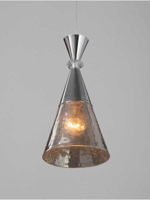 Светильник &laquo;Рианна&raquo; 1х40Вт Е27 серебро 15х15х30+100см