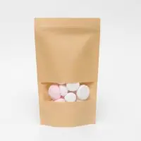 Пакет Zip - lock Крафт с прямоугольным окном 18&times;30 см