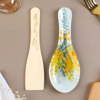 Подарочный набор &laquo;Мимоза&raquo;: подставка под ложку, лопатка