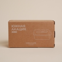 Паштетница фарфоровая с ножом SL Home &laquo;Южная акация&raquo;, 2 предмета: паштетница с деревянной крышкой 650 мл, нож 12,3&times;3 см