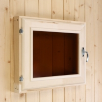 Окно, 40&times;50см, двойное стекло, тонированное, из липы