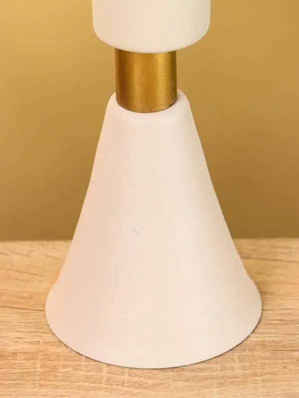 Подсвечник на 1 свечу текстурный "Фисташковый" 10,5х10,5х19,5 см