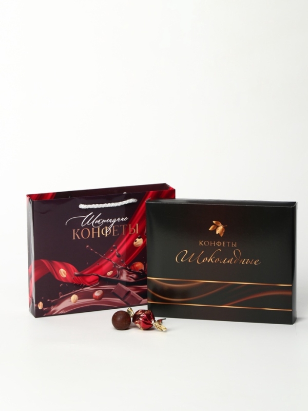 Конфеты в коробке-пакет "Шоколад", 150 г