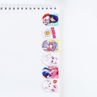 Закладки магнитные для книг, 6 шт &laquo;Аниме&raquo;