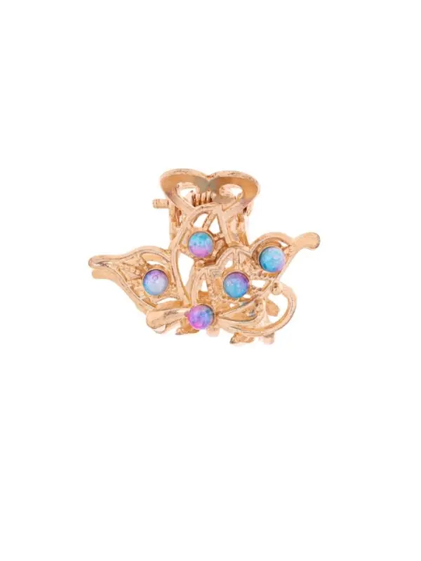 Крабик для волос &laquo;Адель&raquo;, бабочка, 2.5 см, золото