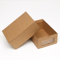 Коробка выдвижная, бурая, 30 х 21 х 12 см