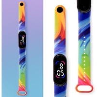 Часы наручные электронные "Радуга", 3 АТМ, ремешок силикон Часы наручные электронные "Радуга", 3 АТМ, ремешок силикон