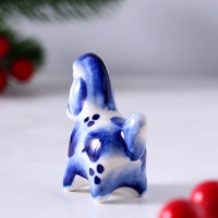 Сувенир Конь Дымка, 5х5,5х2,5 см, гжель
