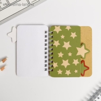 Блокнот А7, 40 листов с разделителями &laquo;23 февраля. Настоящему защитнику&raquo;