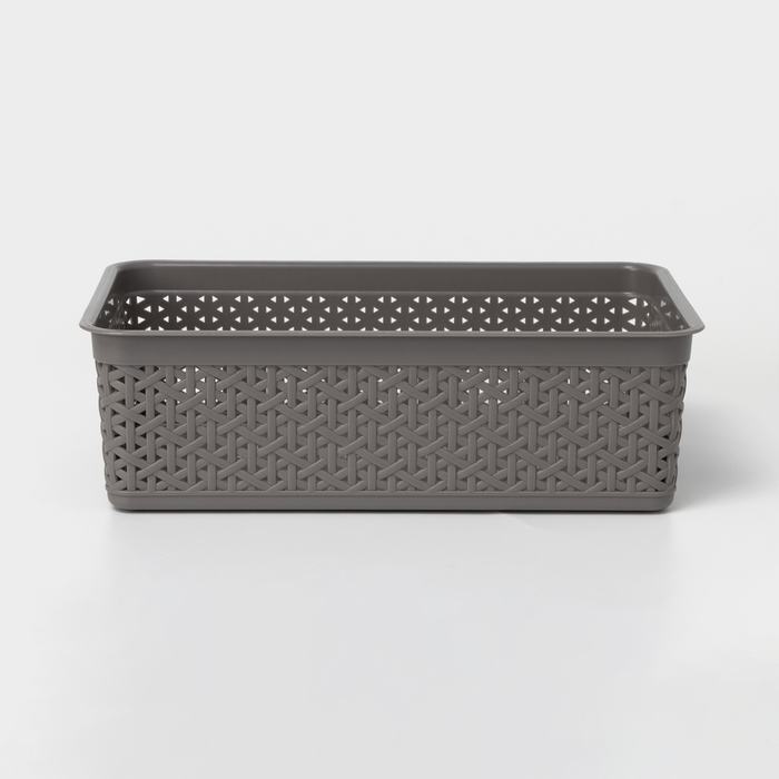 Корзинка универсальная Wenge, 2,25 л, 25,7&times;15,8&times;8 см, серая