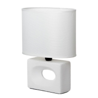 Настольная лампа "Мишель" Е27 40Вт белый 12,5х20х27 см RISALUX
