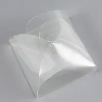 Складная прозрачная коробка из PVC, для упаковки подарков, 6.3&times;6.3&times;4 см