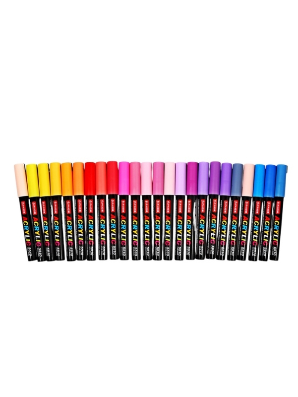 Набор маркеров акриловых 48 цветов, пулевидный наконечник 4мм