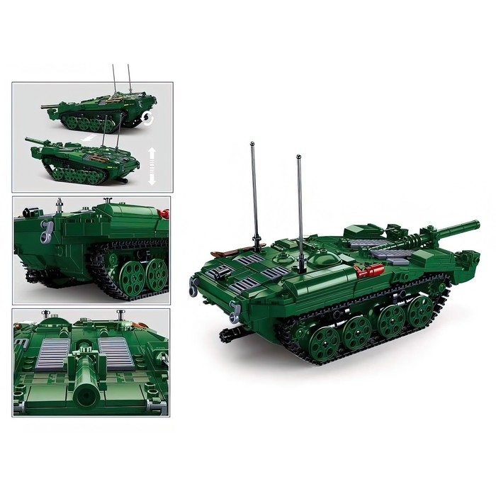 Конструктор &laquo;Модельки. Шведский танк STRV103&raquo;, 692 детали