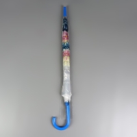 Зонт - трость полуавтоматический &laquo;Цветы&raquo;, 8 спиц, R = 40/58 см, D = 116 см, цвет МИКС