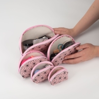 Набор косметичек 5 в 1 на молниях, цвет розовый Набор косметичек 5 в 1 на молниях, цвет розовый