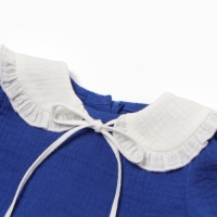 Платье с воротничком Крошка Я Муслин, 68-74, синий Платье с воротничком Крошка Я Муслин, 68-74, синий