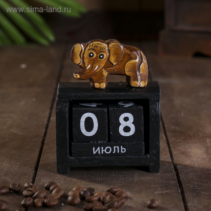 Настольный календарь "Слон" 4х7х9 см