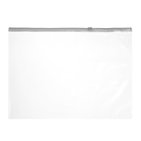 Набор Папка-конверт на молнии формат А4, 120 мкр, 2 штуки, 2 цвета, прозрачная, на молнии 33 х 23,7см