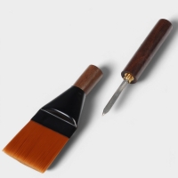 Набор инструментов для чайной церемонии: чайная кисть и нож для пуэра, 20 см Набор инструментов для чайной церемонии: чайная кисть и нож для пуэра, 20 см