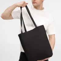 Шопер B5, черный с черными ручками