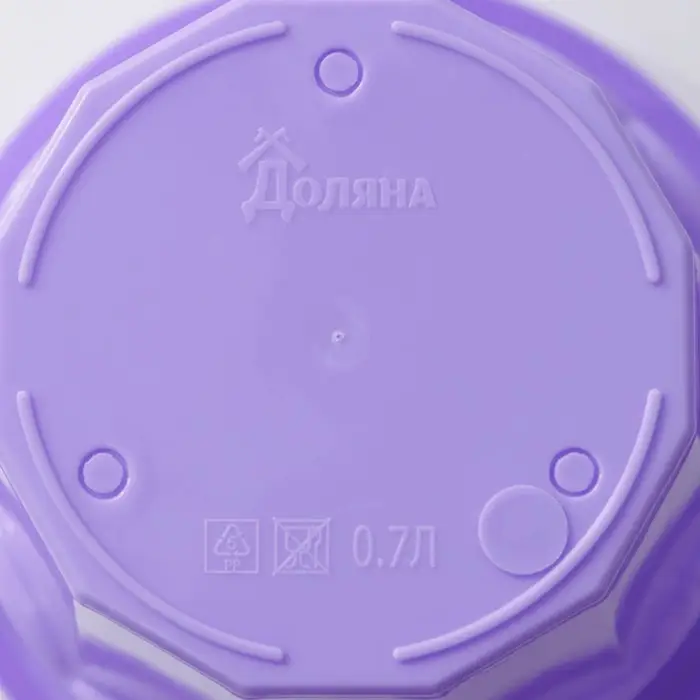 Горшок для цветов с поддоном Доляна &laquo;Эрика&raquo;, 0,7 л, цвет сиреневый