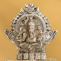 Подставка под благовония "Ганеша в храме" алюминий 6,5х7,5х8,5 см