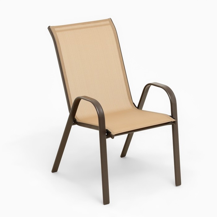 Набор садовой мебели: стол + 2 стула, бежевый, текстилен Набор садовой мебели: стол + 2 стула, бежевый, текстилен